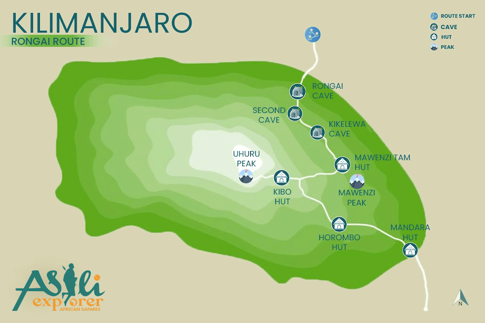 map for rongai route